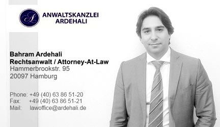 شماره وکیل ایرانی در المان
